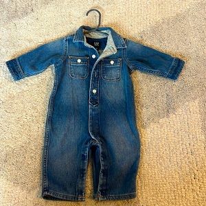 Gap denim jumpsuit